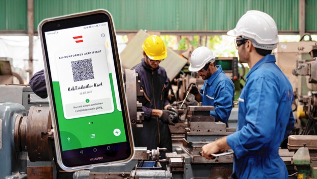 3G am Arbeitsplatz – Dient zur Vorlage an Arbeitgeber / Arbeitnehmer