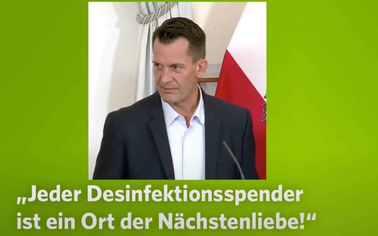 „Jeder Desinfektionsspender ist ein Ort der Nächstenliebe“: Sind auch wir jetzt Papst?