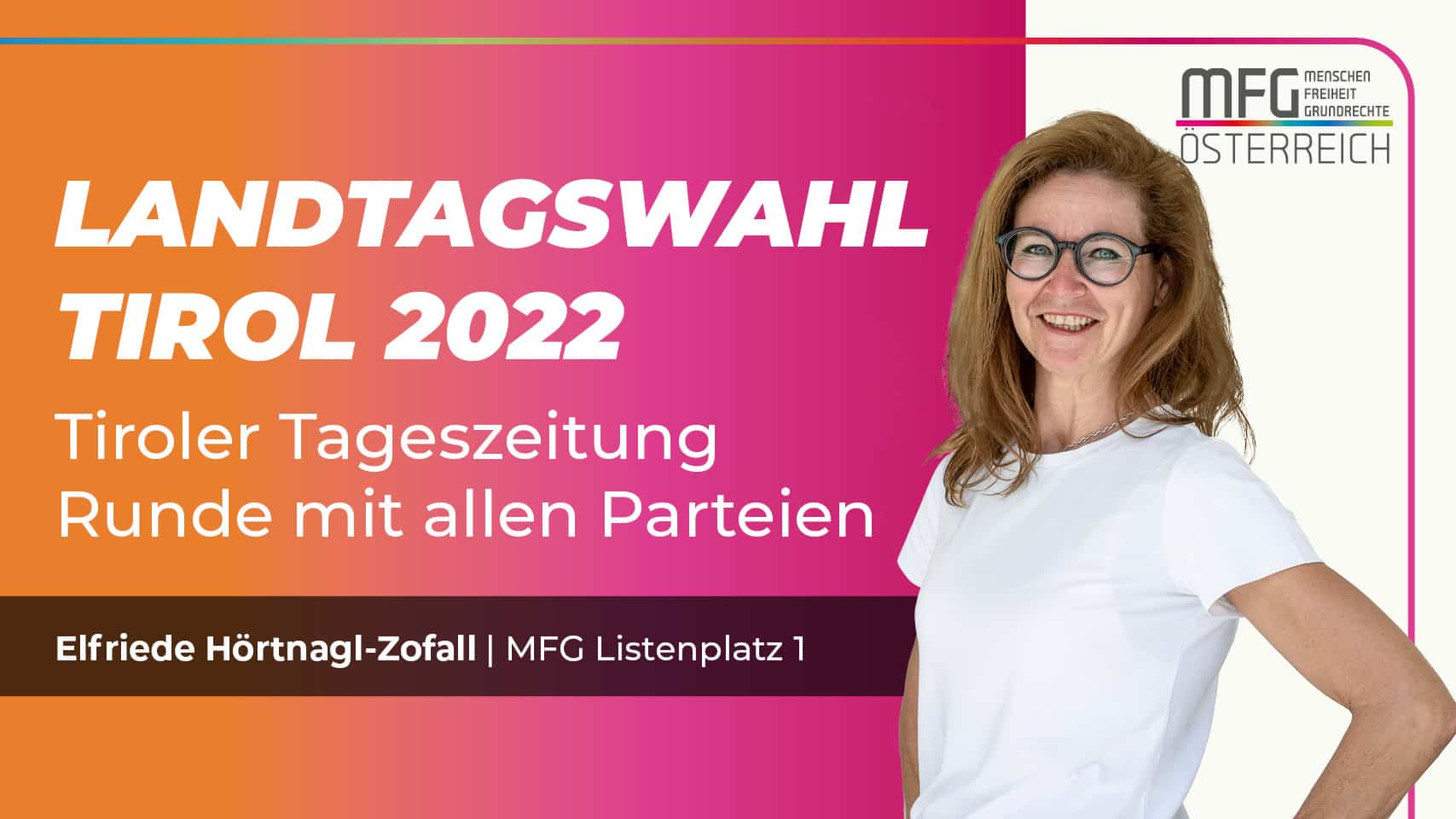 Teuerung, Bildung und Mieten. Was kann Tirol hier unternehmen? MFG Live am Podium
