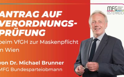 Antrag auf Verordnungsprüfung beim VfGH Wien zur Maskenpflicht in Wien