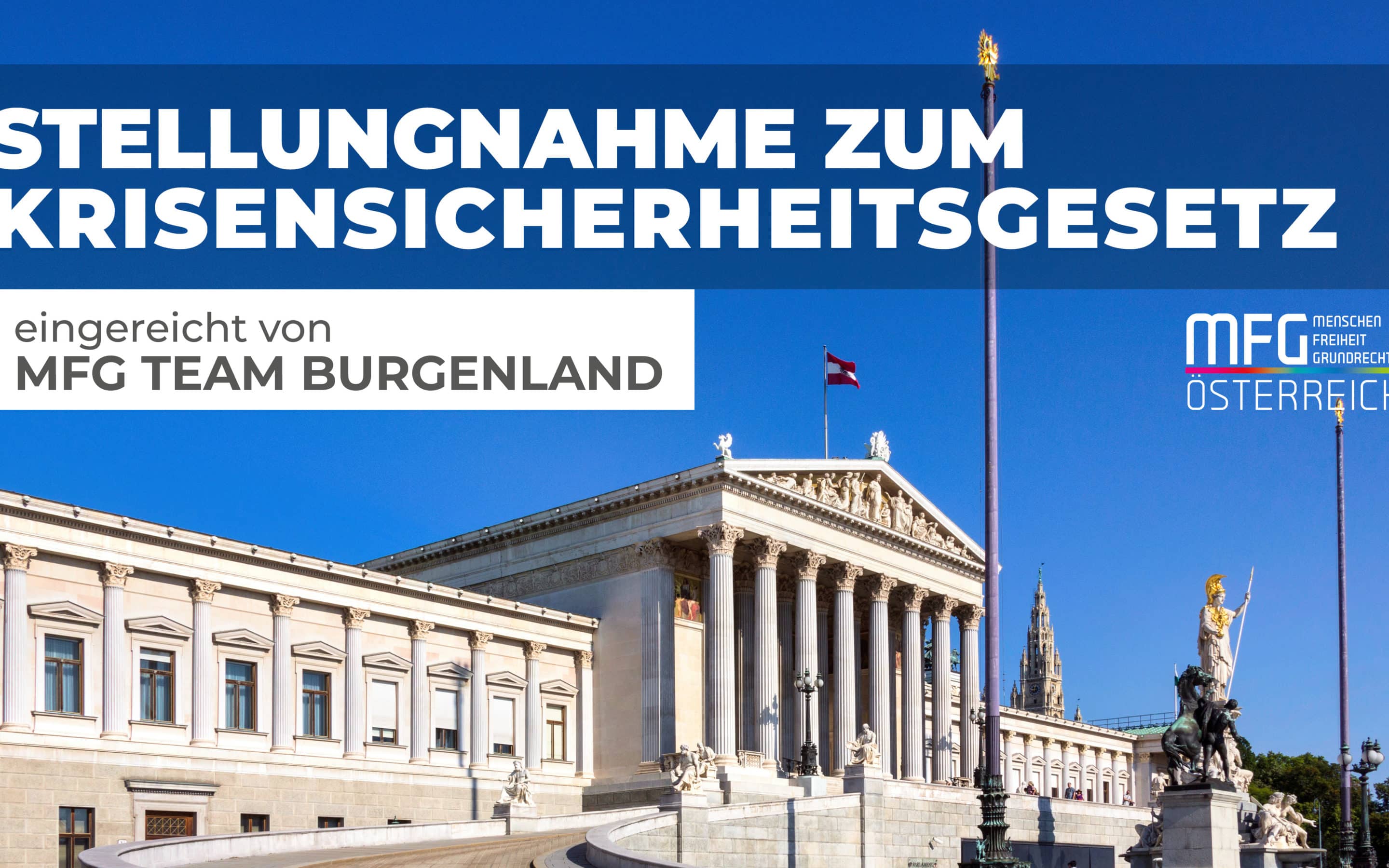 Stellungnahme zum Krisensicherheitsgesetz