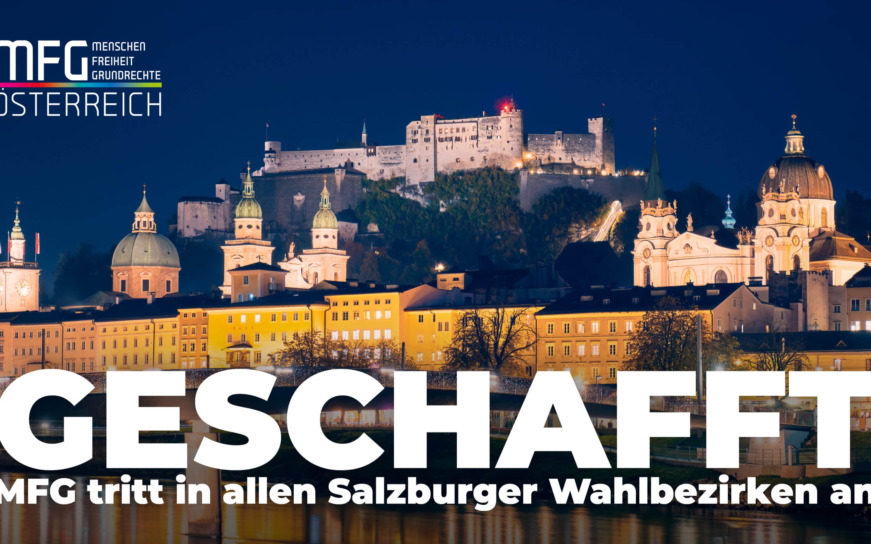 Geschafft: MFG tritt in allen Salzburger Wahlbezirken an