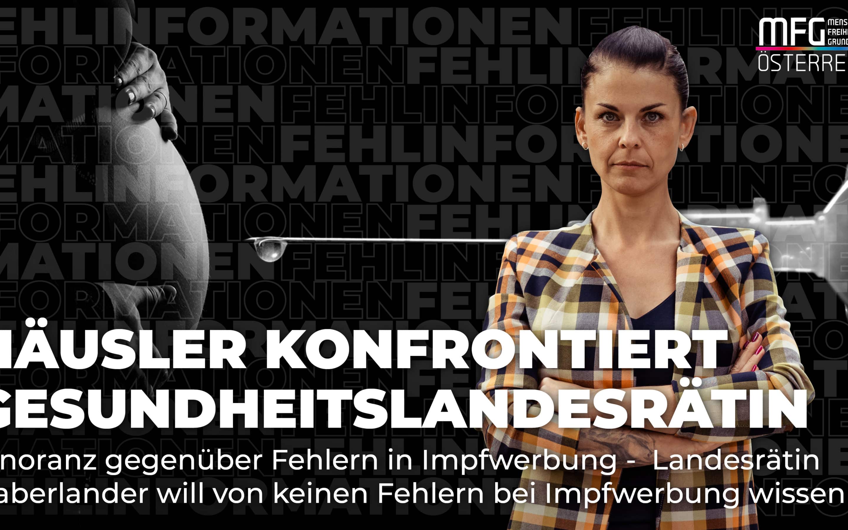 Landesrätin Haberlander will von keinen Fehlern bei Impfwerbung wissen