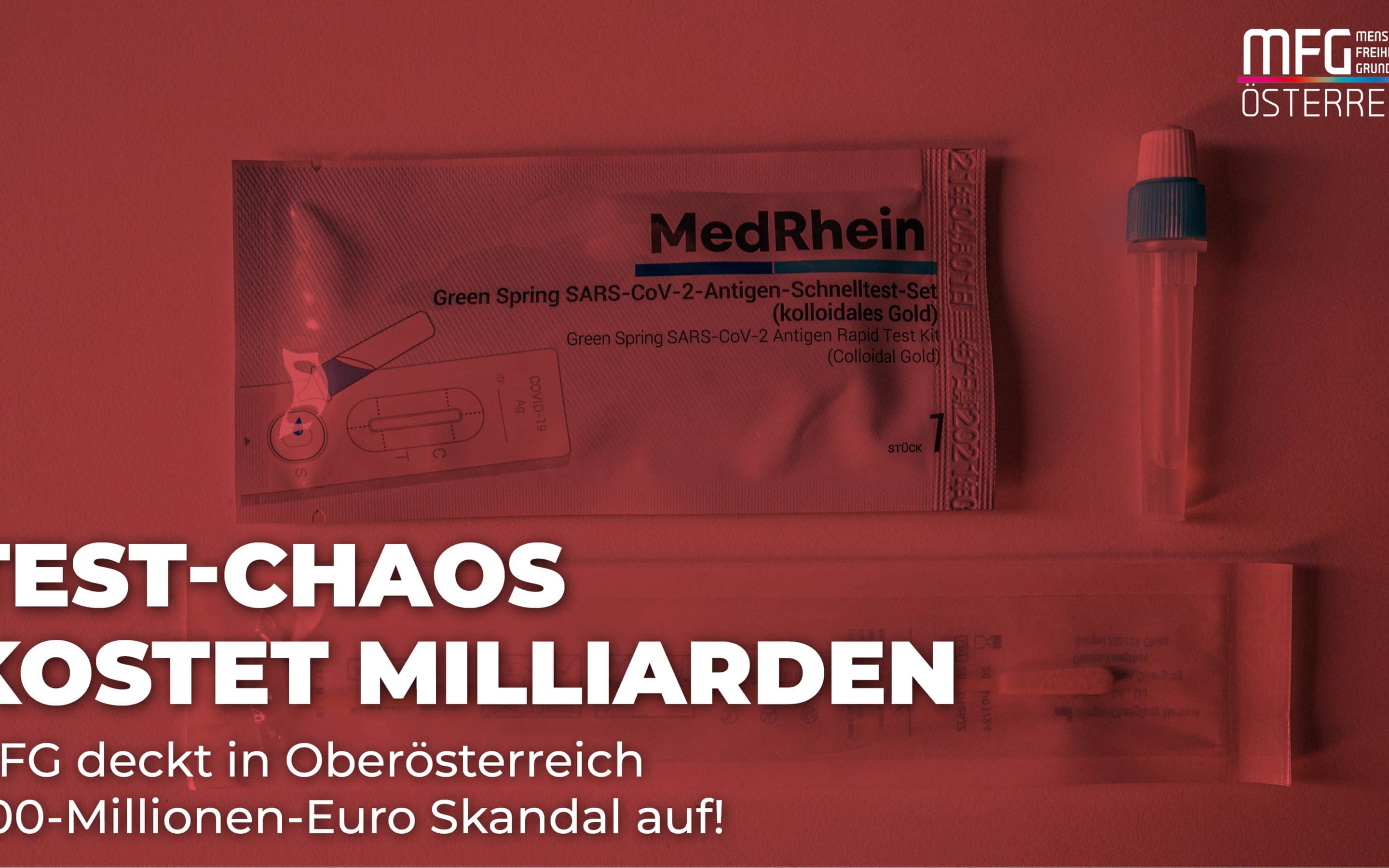TEST-STRATEGIE: RECHNUNGSHOF HAT SPEZIELL AUCH OBERÖSTERREICH KRITISIERT