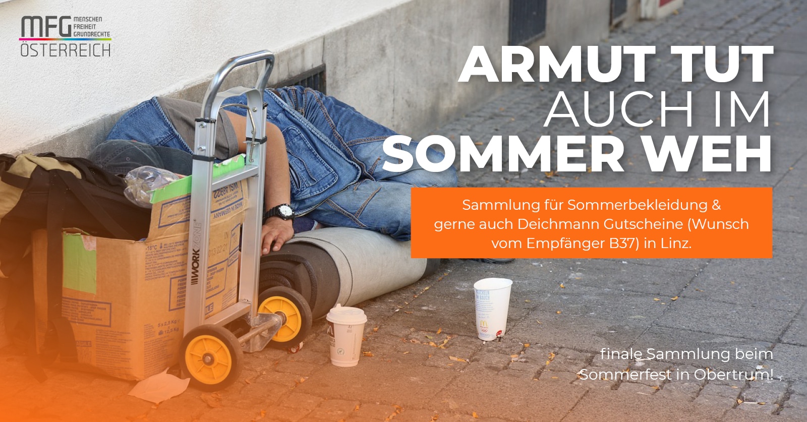 „Armut tut auch im Sommer weh“ – Sommersammlung