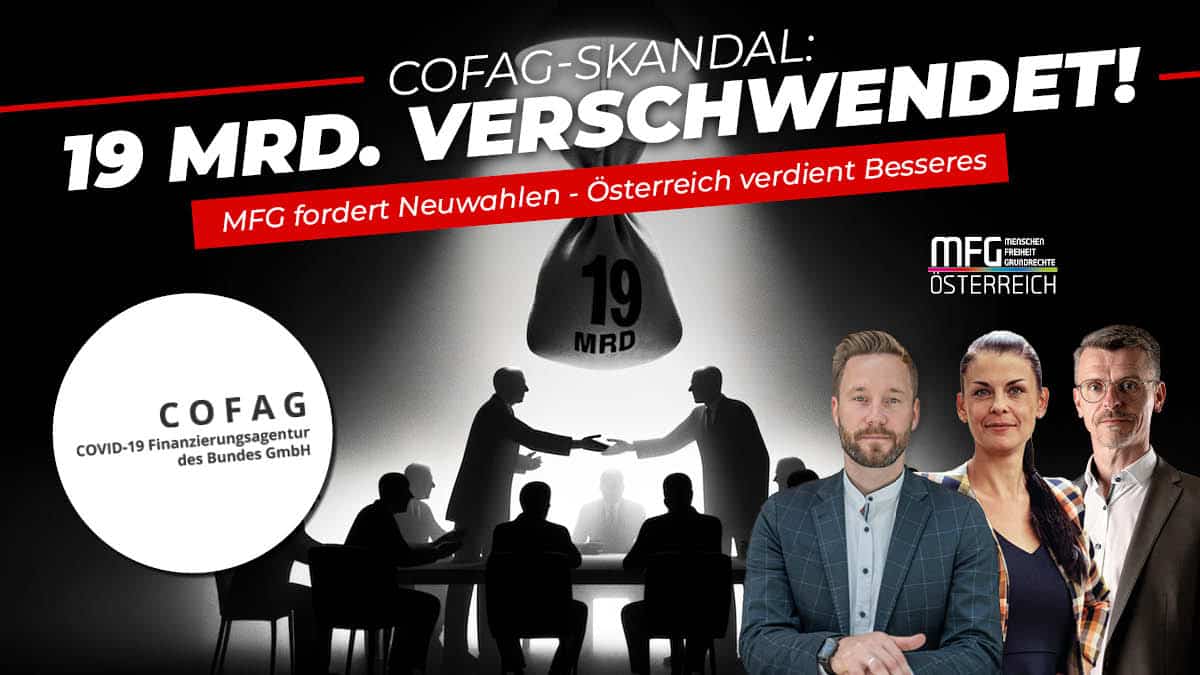 MFG hat es immer gesagt: Freunderlwirtschaft bei COFAG durchgehend rechtswidrig