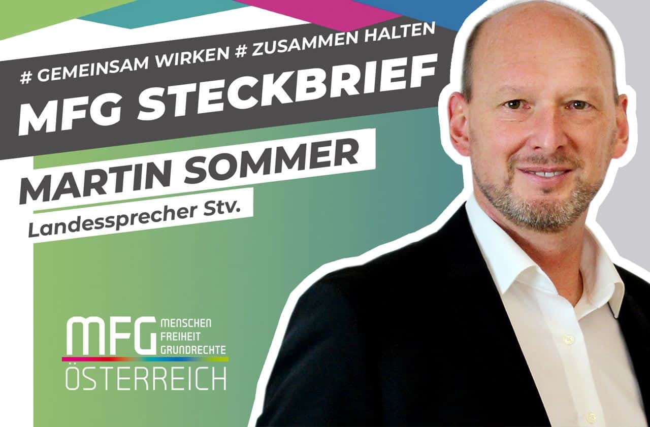 MFG TEAM STEIERMARK STELLT SICH VOR! Martin Sommer Landessprecher Stv.