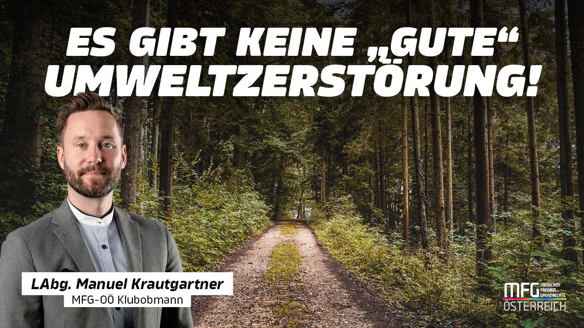 Forststraßenbau: Es gibt keine „gute“ Umweltzerstörung!