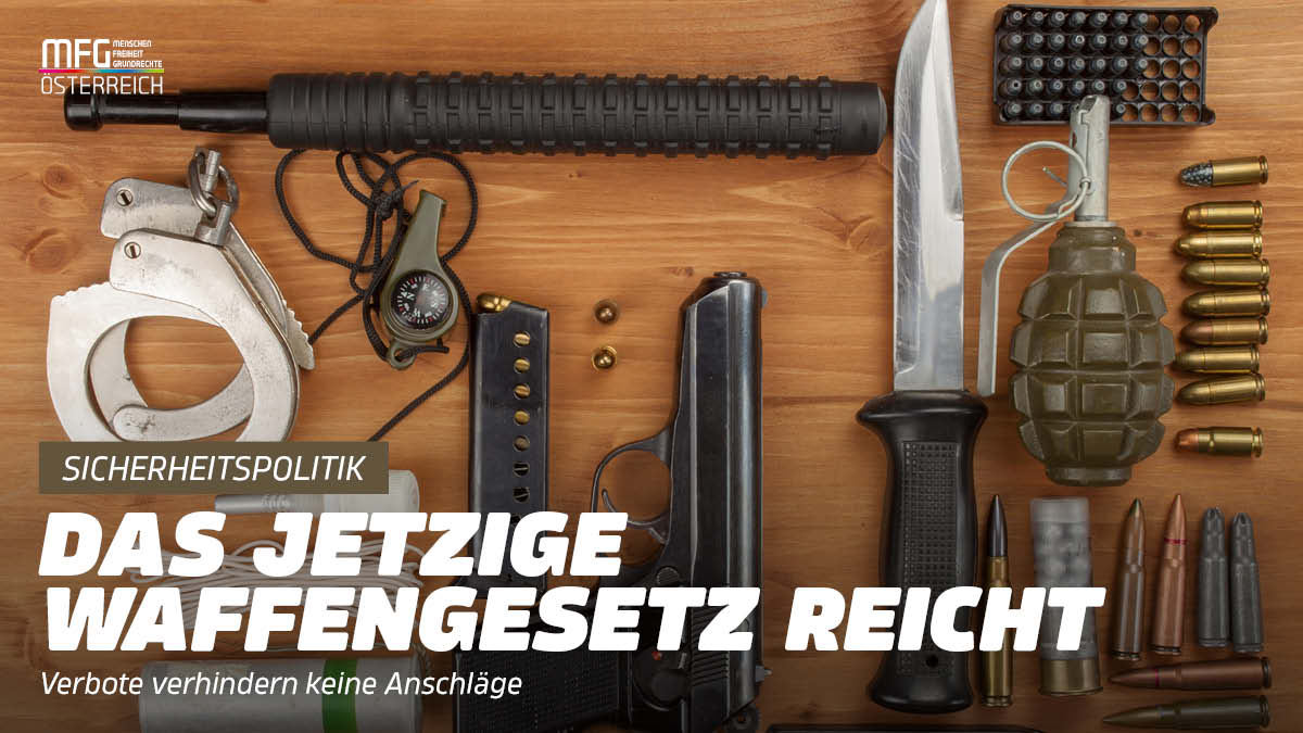 Waffenverbot? Nicht mit uns! MFG gegen überzogene Einschränkungen