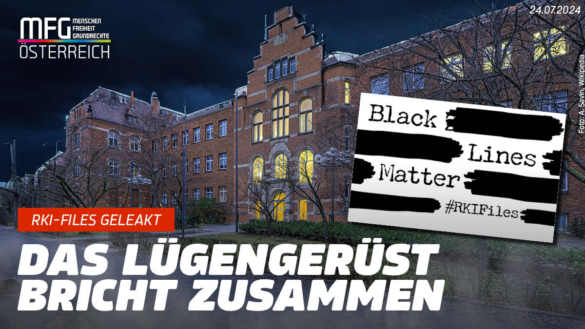 RKI-Dokumente beweisen Betrug an der Bevölkerung – MFG fordert Regierung zum sofortigen Rücktritt auf