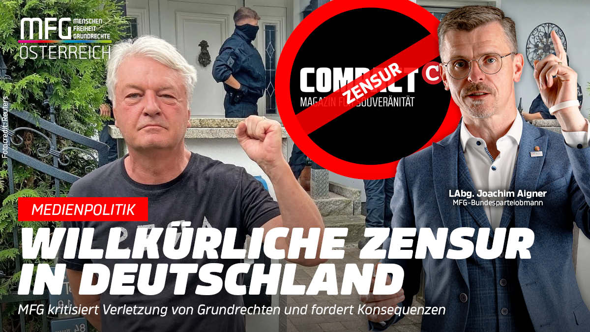 Willkürliches Verbot von Medien? Mit der MFG sicha ned!