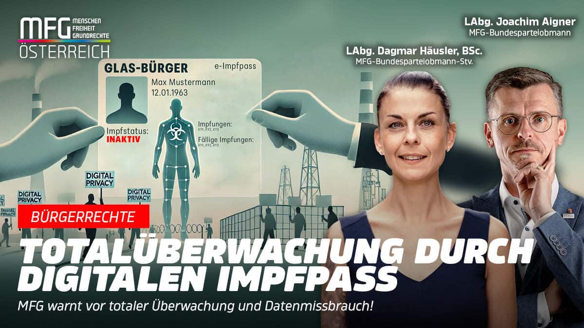 MFG gegen Digitalen Impfpass als Puzzlestück der totalen Kontrolle
