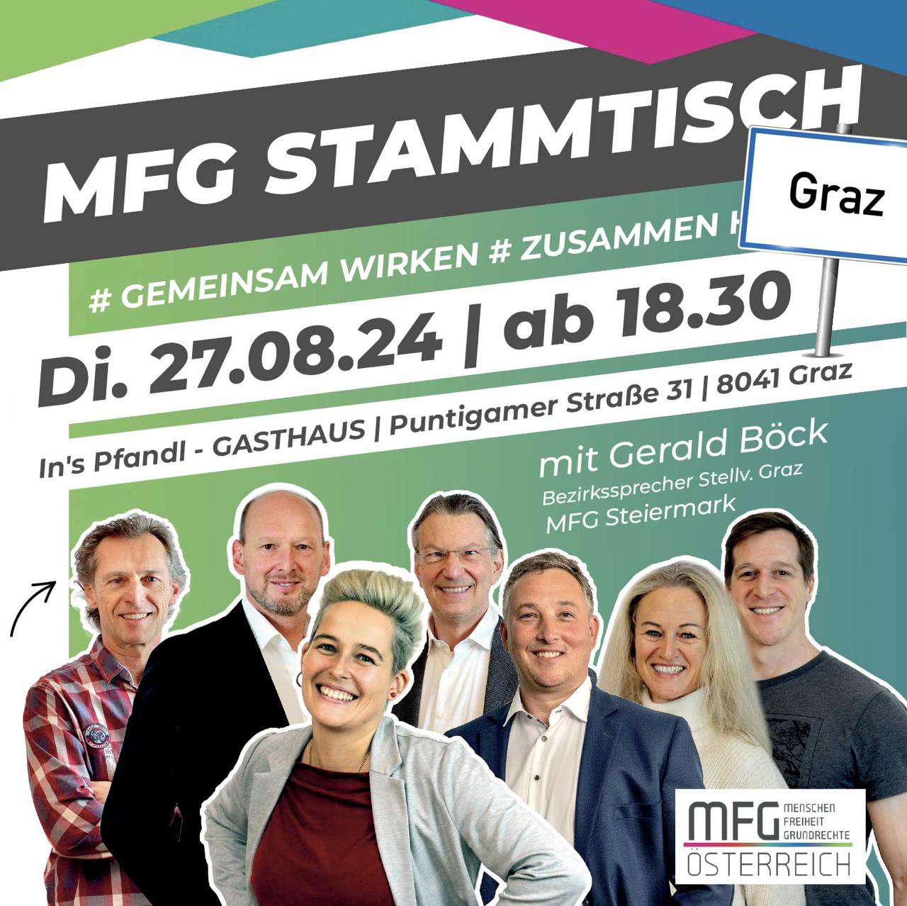MFG STAMMTISCH GRAZ Themenabend: Nationalratswahl 2024