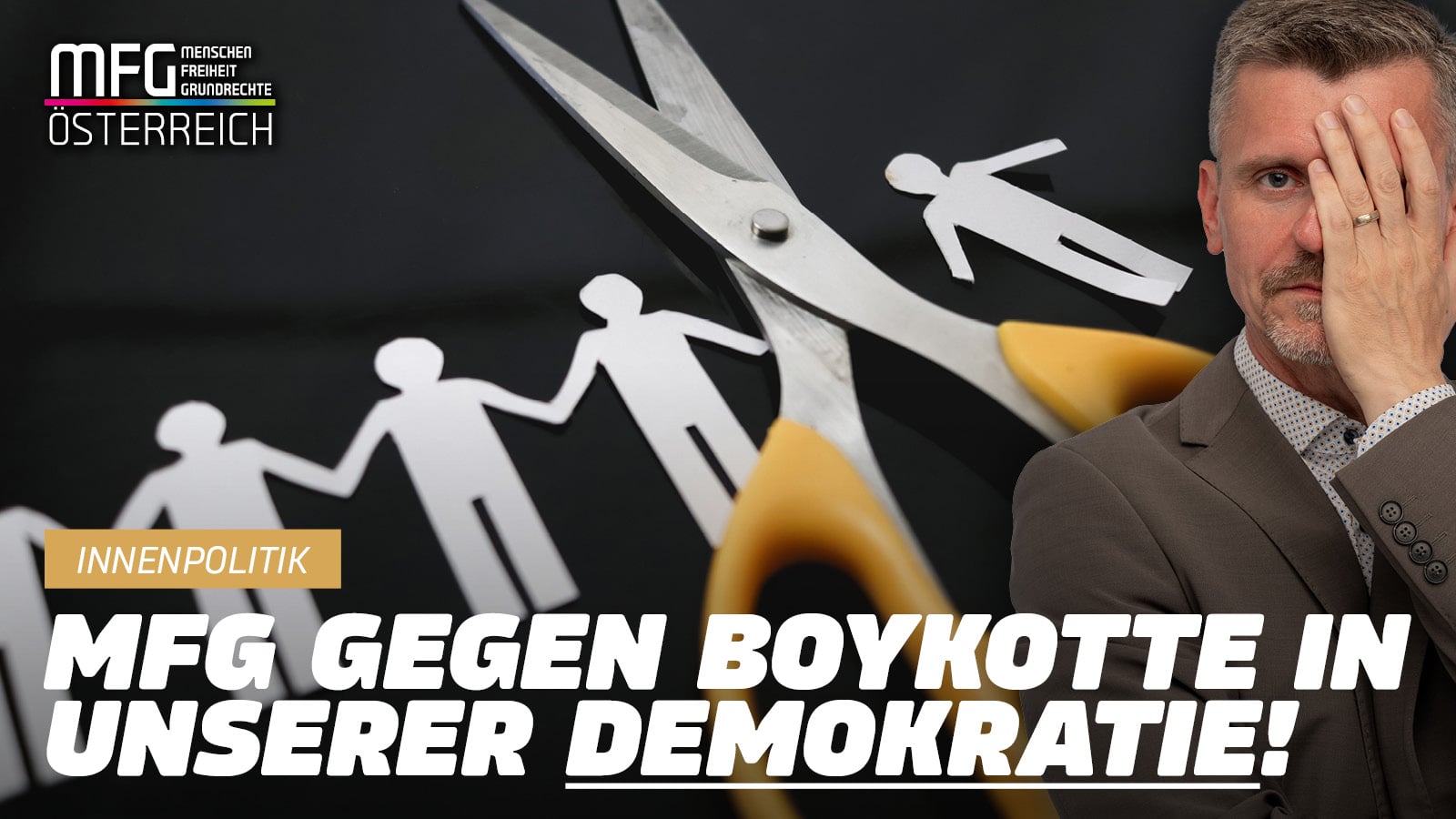 Boykottaufrufe: Ein Angriff auf die Demokratie – MFG steht dagegen!