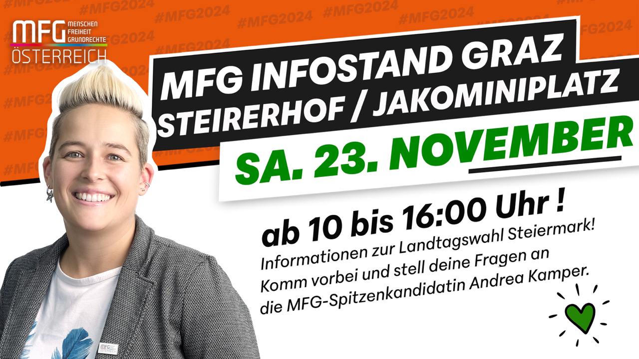 MFG Steiermark Infostand Steirerhof / Jakomini