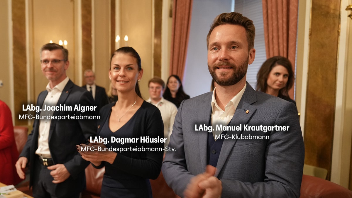 Impfpflicht, Sozialskandale und Steuergeldverschwendung: MFG geht auf Konfrontation im Landtag